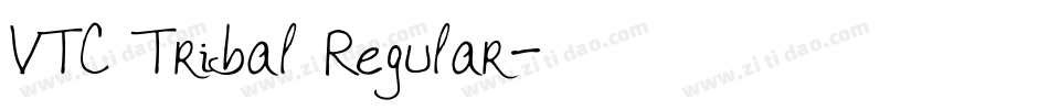VTC Tribal Regular字体转换